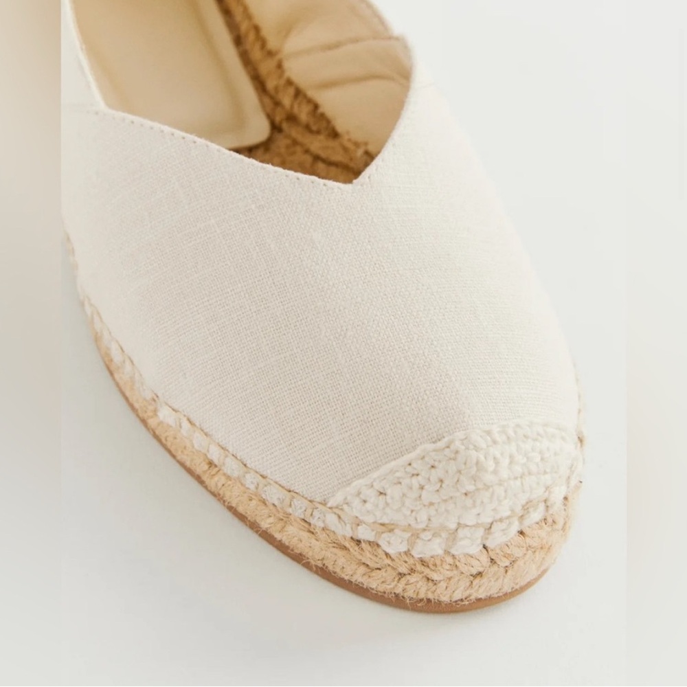 Reformation Iona Flat Espadrilles | Optional Laces | Size 8 - Picture 5 of 8